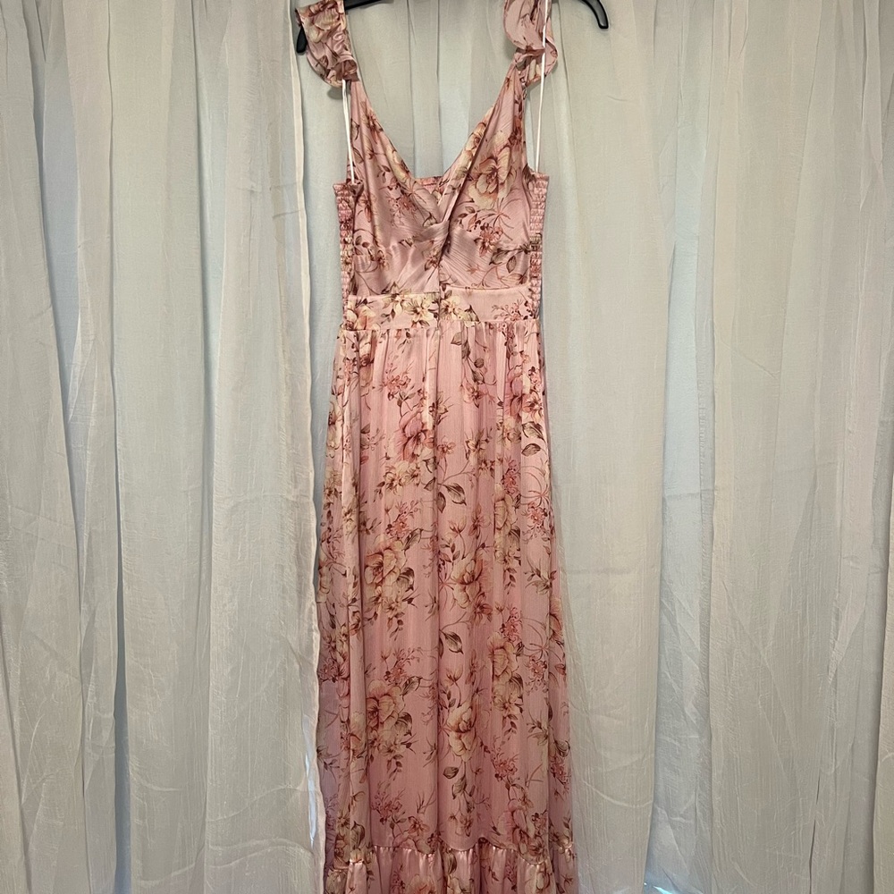 Floral Pink Maxi Dress